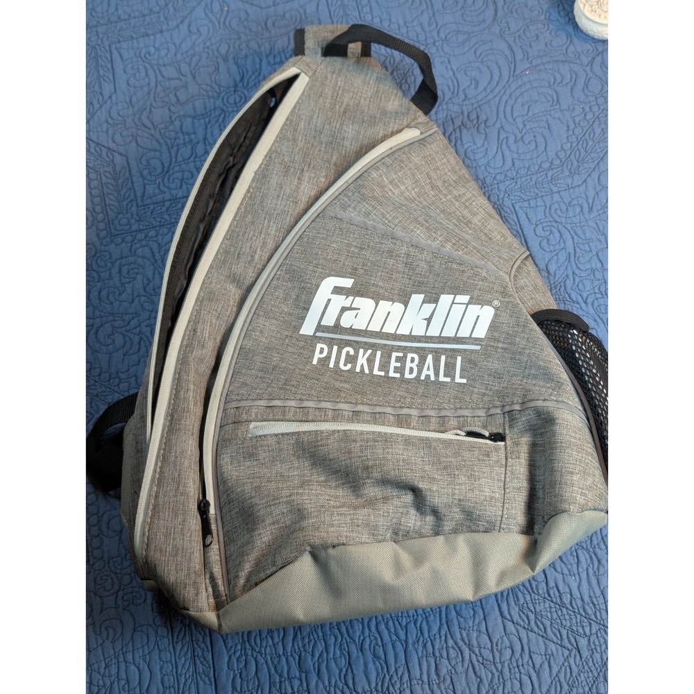 Franklin Pickleball Sling Bag Backpack Gray Paddle Carry Bag Sports Gear...